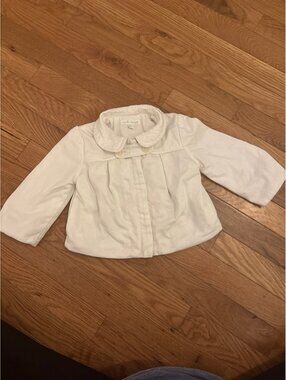 Marie Chantal 100% cotton white jacket 18m